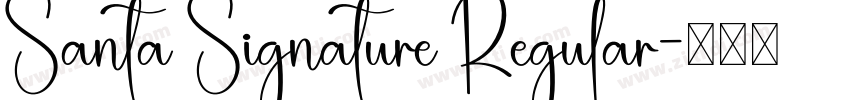 Santa Signature Regular字体转换 Santa Signature Regular字体转换